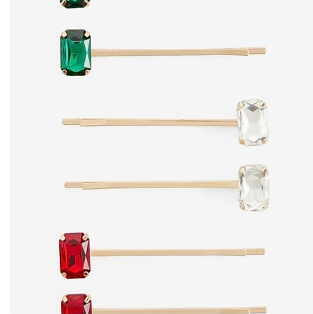 Express Set Of 6 Jewel Clips - Picture 2 of 4